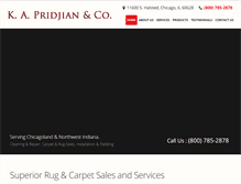 Tablet Screenshot of kapridjianrugsandcarpets.com